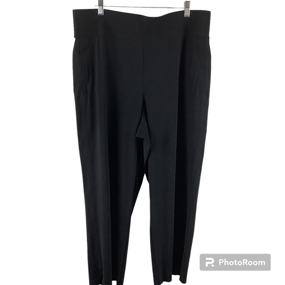 Athleta Black Cosmic Crop Wide Leg Pants - Picture 1 of 6